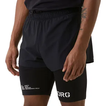 Pánské kraťasy Pánské tenisové kraťasy Björn Borg Sthlm Rfd Shorts - black beauty Černý (XXL)