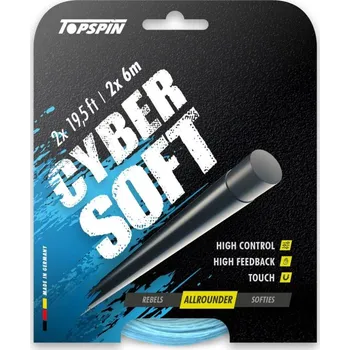 Struna na výplet tenisové rakety Tenisový výplet Topspin Cyber Soft (12m) Tyrkysový (1.30 mm)