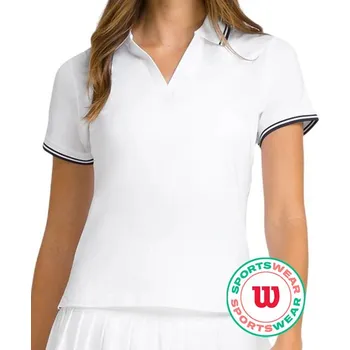 Oblečení a móda Dámské polo tričko Wilson Tennis Club Bílý (S)