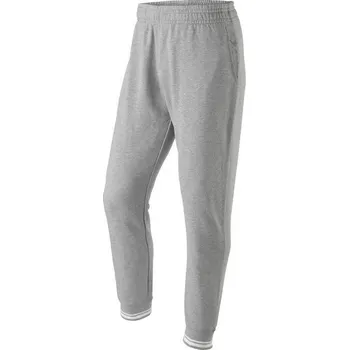 Pánské tenisové tepláky Wilson M Team II Jogger - heather grey Šedý (XL)