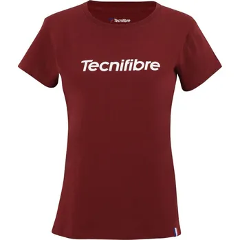 Dámské tričko Dámské tričko Tecnifibre Club Cotton Tee - cardinal Červený (S)