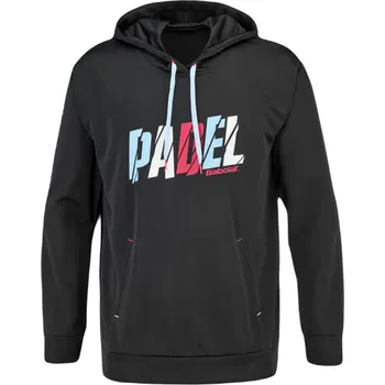 Pánská mikina Pánská tenisová mikina Babolat Padel Hood Sweat Men - black/black Černý (S)