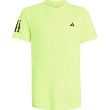 Chlapecká mikina Chlapecká trička Adidas Club 3 Stripes Tennis Žlutý (176 cm)