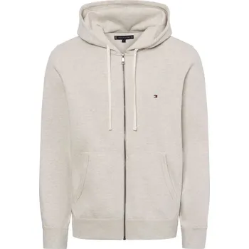 Pánská mikina Pánská tenisová mikina Tommy Hilfiger Essential Fleece Zip Through Šedý (XL)