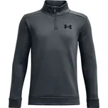 Chlapecká mikina Under Armour Boys' Armour Fleece 1/4 Zip - gray/black Šedý (L)
