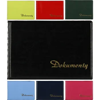 Obal na doklad Laminovaný OBAL na doklady, mix BAREV POUZDRO na doklady KM PLASTIK