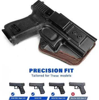 Příslušenství pro sportovní střelbu Glock 19 pro praváka - vnitřní hybridní kydex 372g19