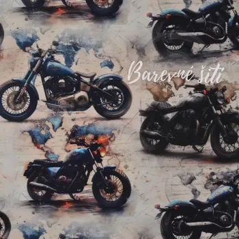 Úplet, Motorky krémová mapa (E) (Luxusní vzory z Turecka)