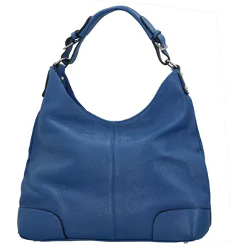 Kabelka Dámská kožená kabelka modrá - Delami Vera Pelle Inpelle modrá