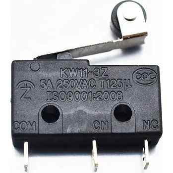 vypínač KW11-3Z Mikrospínač 3 piny s pákou - 02