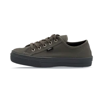 Dámské tenisky Vasky Kanvy Olive - Dámské plátěné tenisky / botasky zelené | česká výroba ze Zlína 37 EU