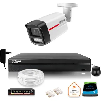 Zabezpečení domácnosti DAHUA IP dohledová sada WizColor 2K 4MPx venkovní kamera 50m