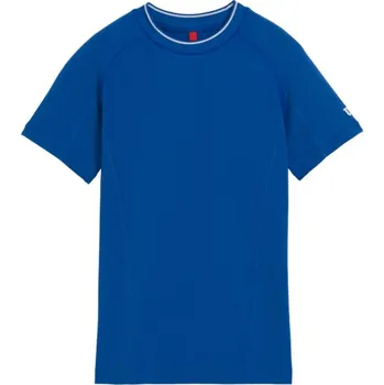 Pánské tričko Chlapecká trička Wilson Kids Team Seamless Crew - royal blue Modrý (L)
