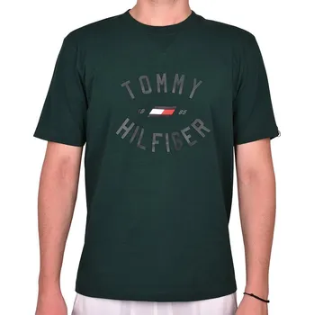 Pánské tričko Pánské tričko Tommy Varsity Graphic Short Sleeve Tee - hunter Zelený (S)
