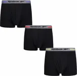 Pánské boxerky Reebok Short Sports Trunk Phineas 3P - black/multi colour Černý (S)
