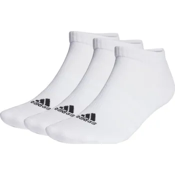 Pánské ponožky Ponožky Adidas Cushioned Low-Cut Socks 3P - white/black Bílý (31-33)