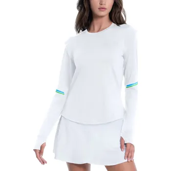 Dámské tričko Dámské tričko (dlouhý rukáv) Lucky in Love Tech Performance Swoop Long Sleeve - white Bílý (L)