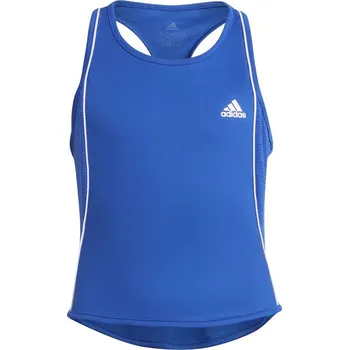 Dívčí tričko Dívčí trička Adidas Girls Pop Up Tank - blue/white Modrý (128 cm)