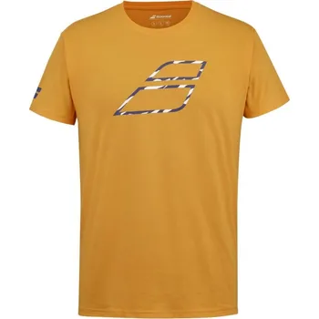 Pánské tričko Pánské tričko Babolat Exercise Big Flag Tee Men - autumn glory Oranžový (M)