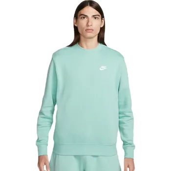 Pánská mikina Pánská tenisová mikina Nike Swoosh Club Crew - mineral/white Mátový (XXL)