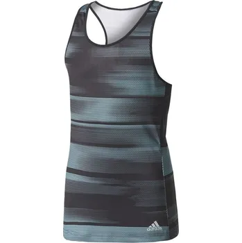 Dívčí tričko Dívčí trička Adidas Girls Advantage Trend Tank - black/onix/energy aqua Černý (164 cm)