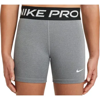 Dívčí kraťasy Dívčí kraťasy Nike Pro 3in - carbon heather/white Šedý (XL)