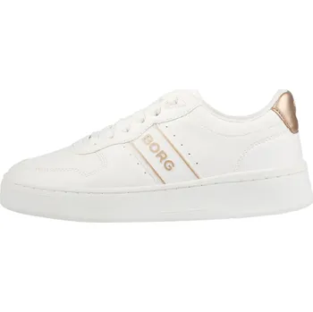 Dámské tenisky Dámské tenisky Björn Borg T2200 CAS MET W - white/gold Bílý (38)