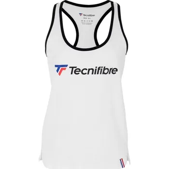 Dámské tričko Dívčí trička Tecnifibre Lady Cotton Top Jr - white Bílý (L)
