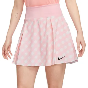 Dámská sukně Dámská tenisová sukně Nike Court Dri-Fit Advantage Print Club - med soft pink/black Růžový (XS)