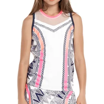 Dívčí tričko Dívčí trička Lucky in Love Santa Fe Glow Tank - neon pink Růžový (L)