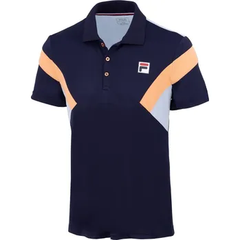 Pánské tričko Pánské tenisové polo tričko Fila Polo Adrian - navy Modrý (M)
