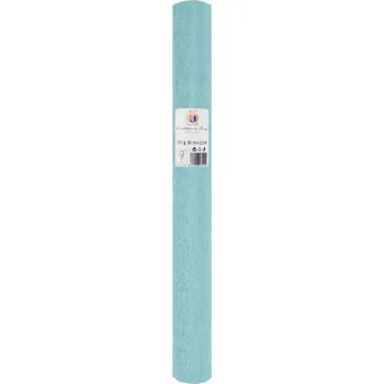 Prostěradlo Nařasený PAPÍREK Na Scrapbooking AZUROVÝ 50x250 cm Papír 180 g Fénix