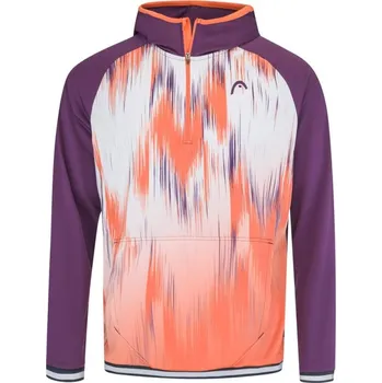 Pánská mikina Pánská tenisová mikina Head Topspin Hoodie - flamingo/print vision Vícebarevný (M)
