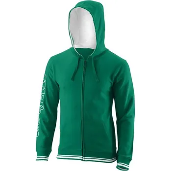 Pánská mikina Pánská tenisová mikina Wilson Team II FZ Hoody M - team green Zelený (M)