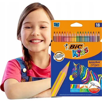Pastelka Pastelky BIC Evolution Stripes 18 barev