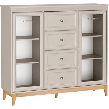 Knihovna WINDSOR k | vitrína W-7 | 141,5 cm | kašmír