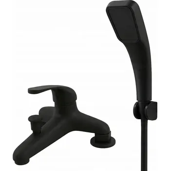 Vodovodní baterie Jednopáková vanová a sprchová baterie na okraj vany Garmand Biella černá