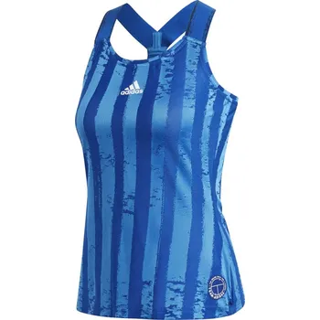 Dámský tenisový top Adidas Y-Tank ENG W - royal blue/white Modrý (L)