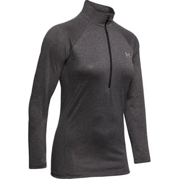 Dámská mikina Dámská tenisová mikina Under Armour Tech 1/2 Zip - carbon heather/metallic silver Šedý (L)