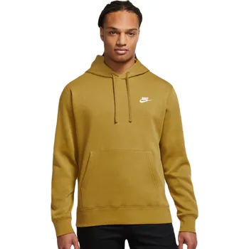 Pánská mikina Pánská tenisová mikina Nike Sportswear Club Fleece Pullover Hoodie - bronzine/bronzine/white Hnědý (XXL)