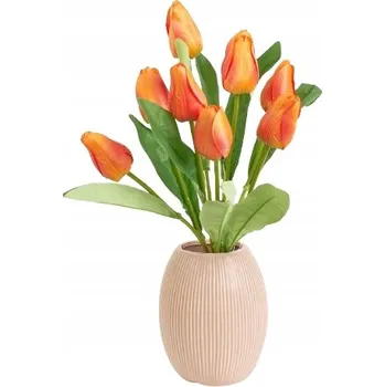 umělá květina Umělá Květina Tulipán kytice x9ks 45cm DO Vázy KYTICE hlavička pupen z dopisů