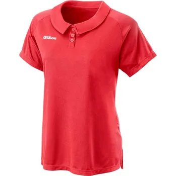Dámské tričko Dámské polo tričko Wilson Team II W - fiery coral Oranžový, Červený (XS)