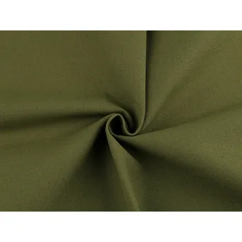 Dekorační metráž / imitace lnu / polybavlna Varianta: 8 (30) zelená khaki, Balení: 1 m