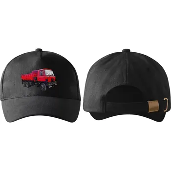 Kšiltovka kšiltovka s nákladním autem České výroby černá (kšiltovka , pokrývka hlavy , dopravní technika)