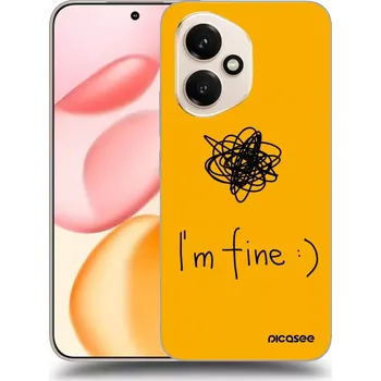 Pouzdro na mobilní telefon Picasee silikonový černý obal pro Honor 400 5G - I am fine