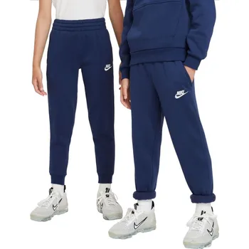 Dívčí tepláky Nike Club Fleece Jogger - midnight navy/white Modrý (S)