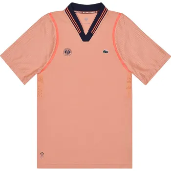 Pánské tričko Pánské tenisové polo tričko Lacoste Sport Roland Garros Edition Logo - clair orange Oranžový (L)