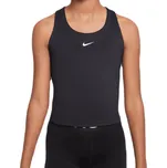Dívčí trička Nike Dri-Fit Swoosh Tank Bra Černý (XL)