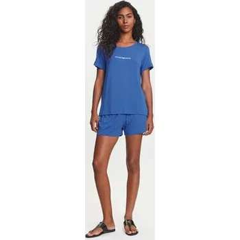 Pánské tričko Emporio Armani T-Shirt EW000780 AF12192 UA012 Modrá Regular Fit L