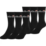 Ponožky Ellesse Romuno Sport Sock 6P - black Černý (36-38)